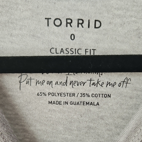Torrid Light Gray Coffee Graphic Tee - Picture 3 of 5